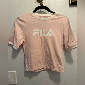 Fila Light Pink Tee with White Accents